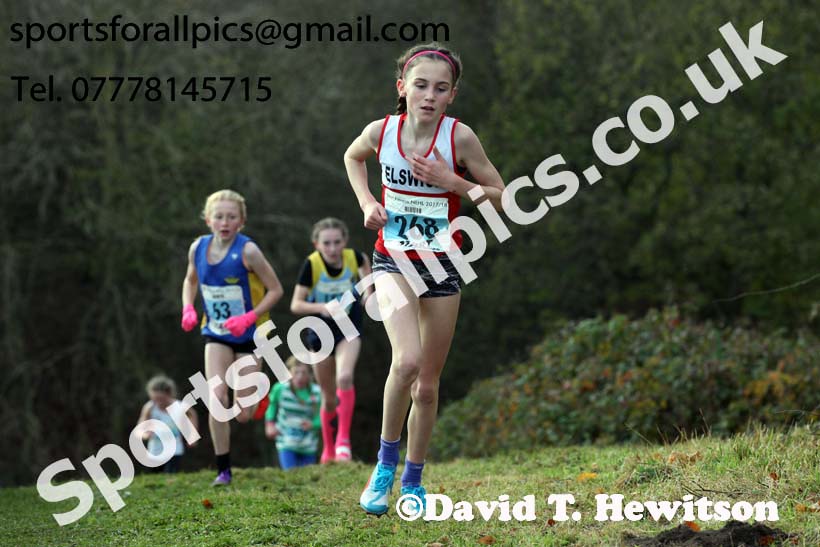 Girls under-13s 2017 Start Fitness North Eastern Harrier League, Aykley Heads, Durham. Photo:  David T. Hewitson/Sports for All Pics